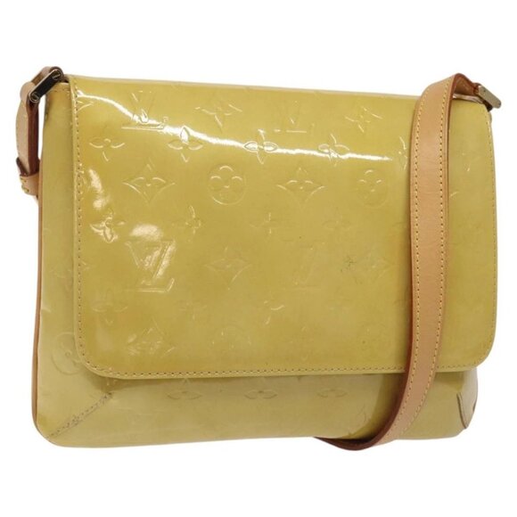 LOUIS VUITTON Monogram Vernis Thompson Street Bag Beige M91301 LV Auth BA1874 - Picture 1 of 16